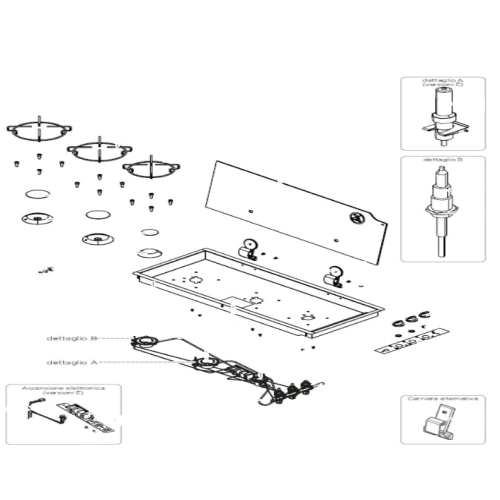 Ricambi piano cottura Can mod. FC 1352