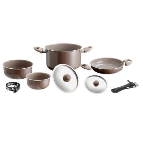 Set pentole da campeggio Brunner Chocolate 7+1 Ø20