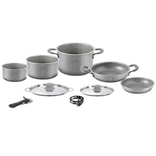 Set pentole da campeggio Brunner Gourmet Rock NG 8+1 Ø20