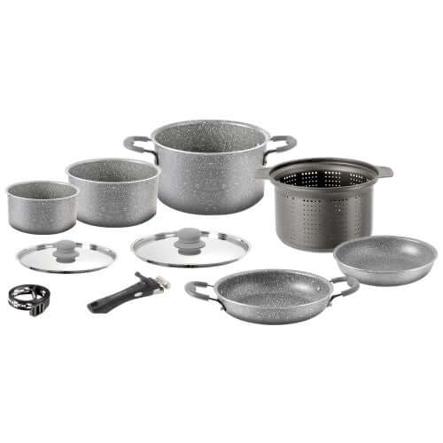 Set pentole da campeggio Brunner Gourmet Rock NG 9+1 Ø22