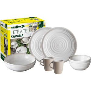 Set piatti da campeggio Brunner TÊTE-Â-TÊTE Savanaù