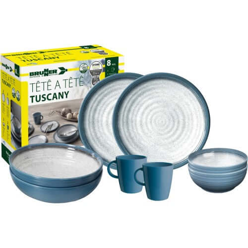 Set piatti da campeggio Brunner TÊTE-Â-TÊTE Tuscany