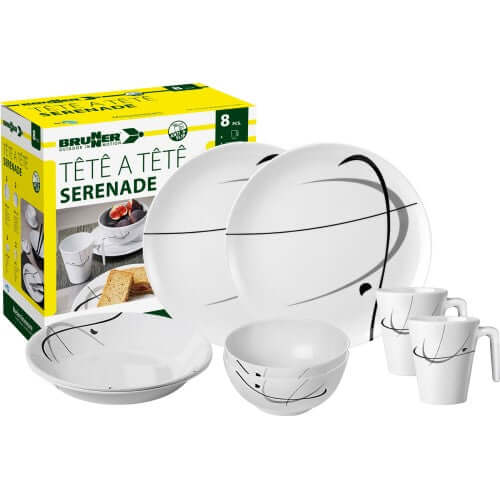 Set piatti da campeggio Brunner TÊTE-Â-TÊTE Serenade