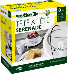 Scatolo Set piatti da campeggio Brunner TÊTE-Â-TÊTE Serenade