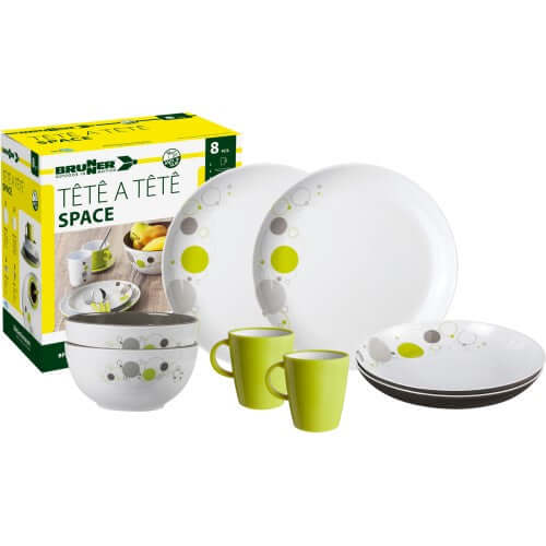 Set piatti da campeggio Brunner TÊTE-Â-TÊTE Space