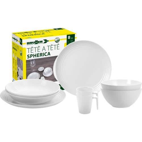 Set piatti da campeggio Brunner TÊTE-Â-TÊTE Spherica