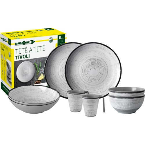 Set piatti da campeggio Brunner TÊTE-Â-TÊTE Tivoli