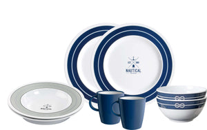 Set piatti da campeggio Brunner TÊTE-Â-TÊTE Nautical