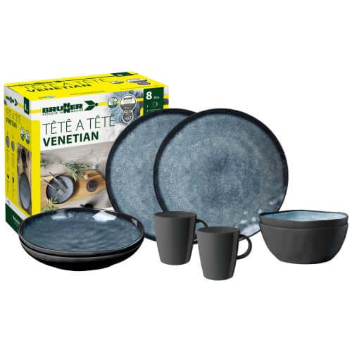 Set piatti da campeggio Brunner TÊTE-Â-TÊTE Venetian