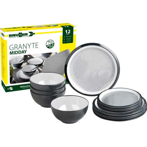 Set piatti da campeggio Brunner Midday Granyte