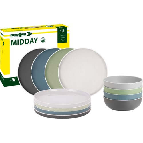 Set piatti da campeggio Brunner Midday Dolomit