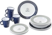 Carica l&#39;immagine nel visualizzatore di Gallery, Set stoviglie da campeggio Brunner Dinner Service Nautical
