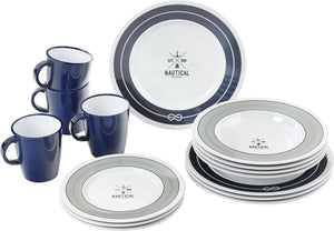 Set stoviglie da campeggio Brunner Dinner Service Nautical