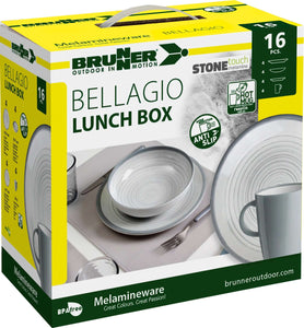 Scatolo Set stoviglie da campeggio Brunner Lunch Box Bellagio