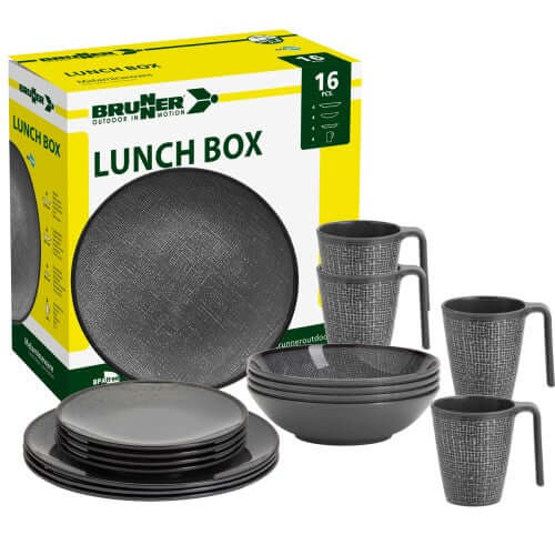 Set stoviglie da campeggio Brunner Lunch Box Cottery