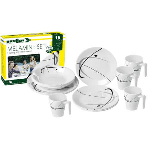 Set piatti da campeggio Brunner Melamine Serenade