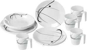 Set piatti da campeggio Brunner Melamine Serenade