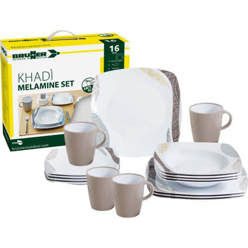 Set piatti da campeggio Brunner Melamine Khadì