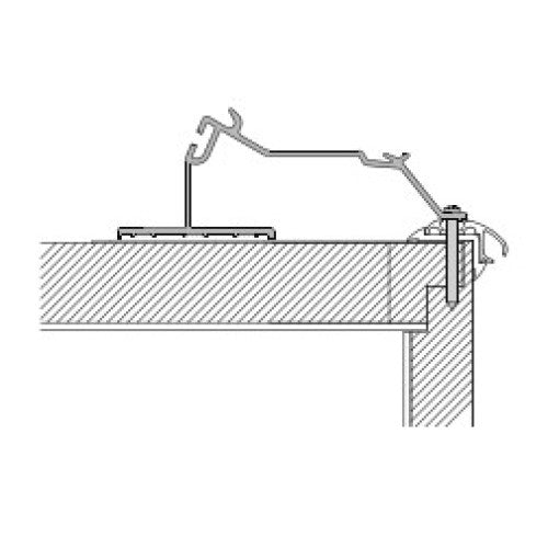 Adapter Caravan Roof staffa per tendalini Fiamma F80/F65