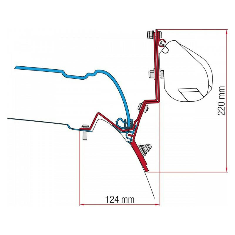 Kit V Class Marco Polo staffa per tendalini Fiamma F35PRO