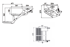 Gradino manuale con movimento a scomparsa mod.10753 serie L