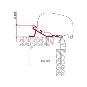 Kit Bailey staffa per tendalini Fiamma F65