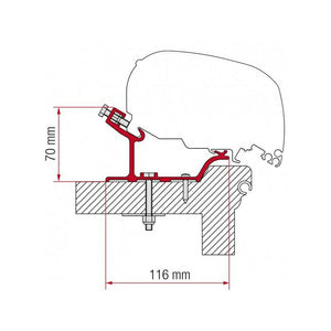 Kit Hobby Easy/ Ontour/ Adria Adora staffa per tendalini Fiamma F65