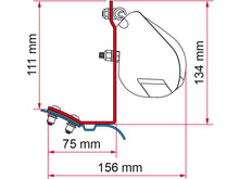 Carica l&#39;immagine nel visualizzatore di Gallery, Scheda tecnica Kit Mercedes vito Marco Polo Staffa per tendalini Fiamma F35PRO
