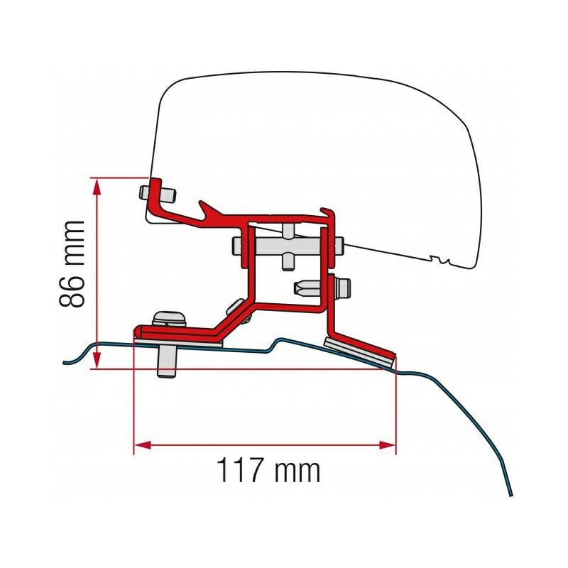 Kit Ford Custom L2 staffa per tendalini fiamma F40