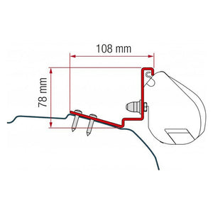 Kit Ford Custom Capcoast (L1-H1)/Capfun/Capland/Caplife (L2-H1) per tendalini Fiamma F35PRO