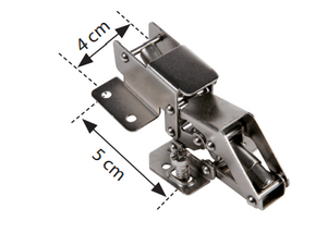 Cerniera per ante 2858 per Euro Screw