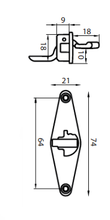 Carica l&#39;immagine nel visualizzatore di Gallery, Kit completo maniglia per mobile V1345
