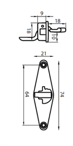 Kit completo maniglia per mobile V1345