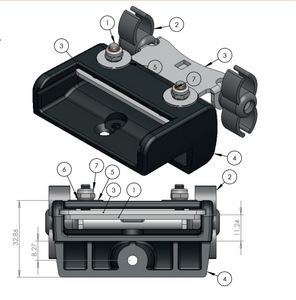 Staffa di ricambio stabilizzatrice per letti mod.42177