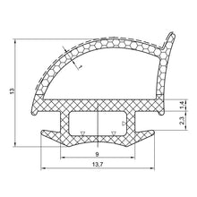 Carica l&#39;immagine nel visualizzatore di Gallery, Guarnizione interna per porte e portelloni serie 1

