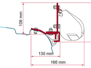 Kit multirail reimo VW T5/T6 staffa per tendalini Fiamma F35PRO