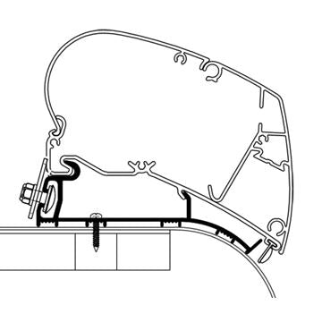 Staffa Thule adattatore Hymer 4,0 metri