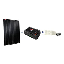 Carica l&#39;immagine nel visualizzatore di Gallery, Kit completo pannello solare per camper NDS lightsolarKit pannello solare per camper NDS lightsolar + Sun Control SCE320 + Passatetto + PG
