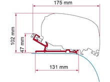 Carica l&#39;immagine nel visualizzatore di Gallery, Kit autocruise staffa per Tendalini Fiamma F80/F65
