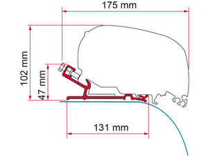 Kit autocruise staffa per Tendalini Fiamma F80/F65