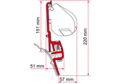 Carica l&#39;immagine nel visualizzatore di Gallery, Kit brandrup VW T4 staffa per tendalini Fiamma F35PRO
