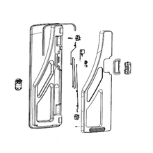 Carica l&#39;immagine nel visualizzatore di Gallery, Ricambi Porta Dometic Cara D-R - Anta pezzi singoli

