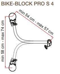 Bike block PRO S asta braccetto blocca bici Fiamma