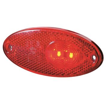 Luce Ingombro LED Posizione Laterale Ovale Arancione 12V Camper