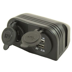 Presa 12 V + USB con supporto montaggio