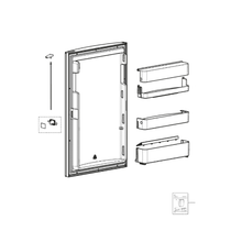 Carica l&#39;immagine nel visualizzatore di Gallery, Ricambi frigorifero Dometic serie 8 mod.RM 8500 Dx - Sportello
