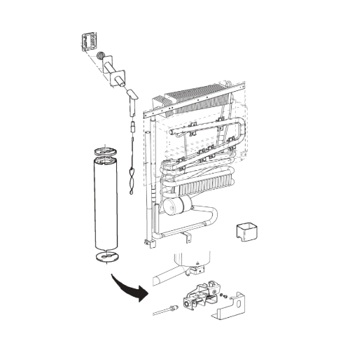 Ricambi frigorifero Dometic serie 8 mod.RM 8555 Sx - Refrigerante