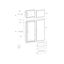 Carica l&#39;immagine nel visualizzatore di Gallery, Scheda tecnica Ricambi frigorifero Dometic serie 8 mod.RMD 8501 Sx - Sportello
