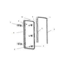 Carica l&#39;immagine nel visualizzatore di Gallery, Scheda tecnica Ricambi Porta Dometic Cara D-R - Telaio esterno
