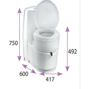 Thetford Cassette WC Chimico Portatile Camper Camping DA VIAGGIO C224-CW -  NUOVO